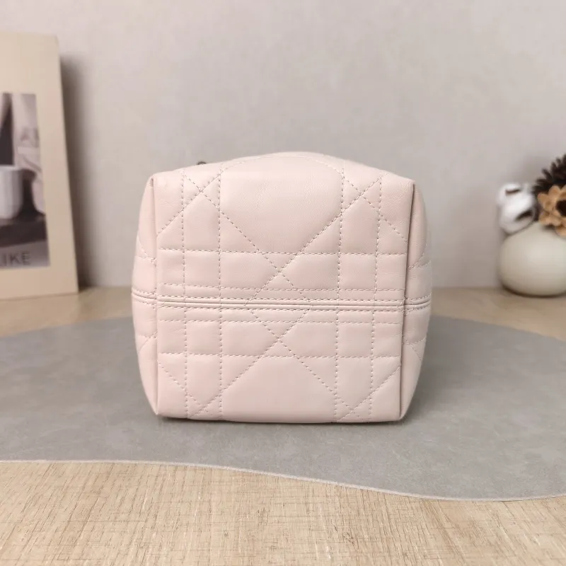 DIOR Top Handle Bag TOUJOURS Edition Pink Calfskin Mini 13 × 12 × 15 cm — cover view 3 of 6