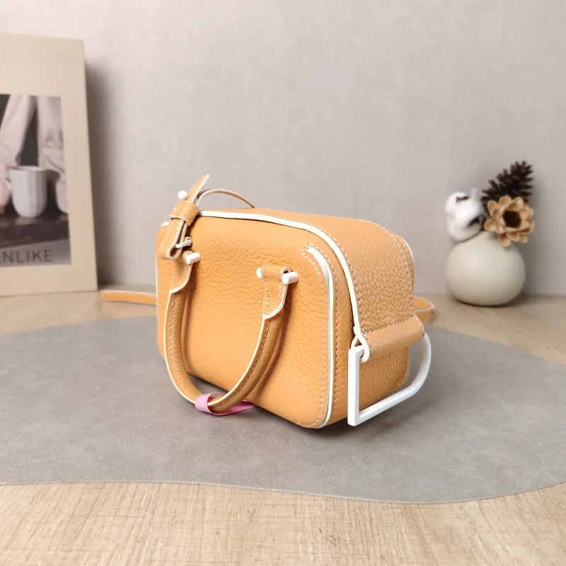 DELVAUX Top Handle Bag Cool Box Box Shoulder Bag Calfskin nano 16.5 × 7.5 × 10.5 cm — cover view 3 of 5