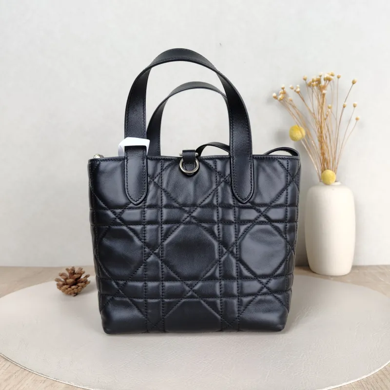 DIOR Shoulder Bag TOUJOURS Edition Black Calfskin Small 18.5 × 12 × 18.5 cm — cover view 4 of 6