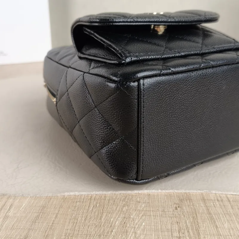Chanel Backpack mini Backpack Collection Black Grained Calfskin One Size 13 × 9 × 18 cm — detail view 7 of 12