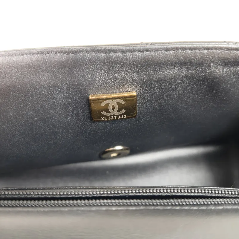 Chanel Crossbody Bag cf mini Black Lambskin mini20 × 6 × 12 cm Conditioned — detail view 5 of 13