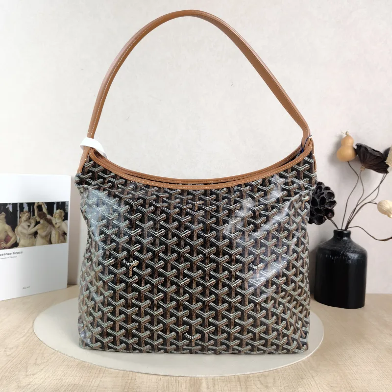 GOYARD Shoulder Bag Boheme Hobo​ Brown ine Canvas Small 43 × 14 × 27 cm — cover view 3 of 6