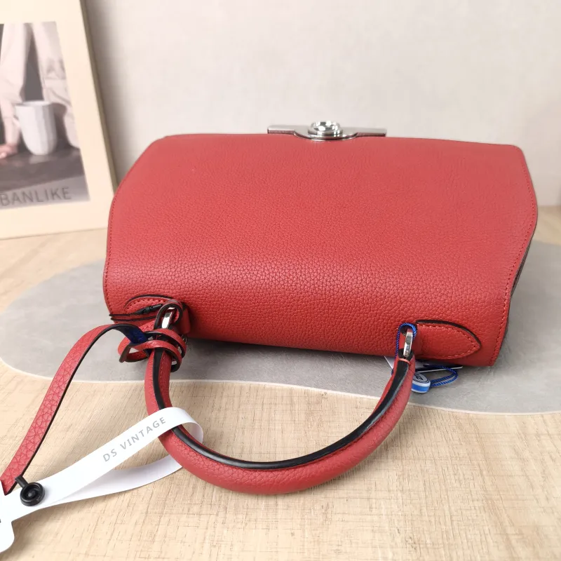 Moynat Crossbody Bag rejane Top Handle Crossbody Bag Red Calfskin Small 26 × 11 × 18 cm — detail view 8 of 16