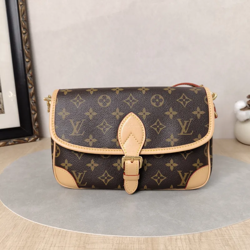 Louis Vuitton Crossbody Bag Diane Baguette Bag Shoulder Strap PVC Small24 × 9 × 15 cm
