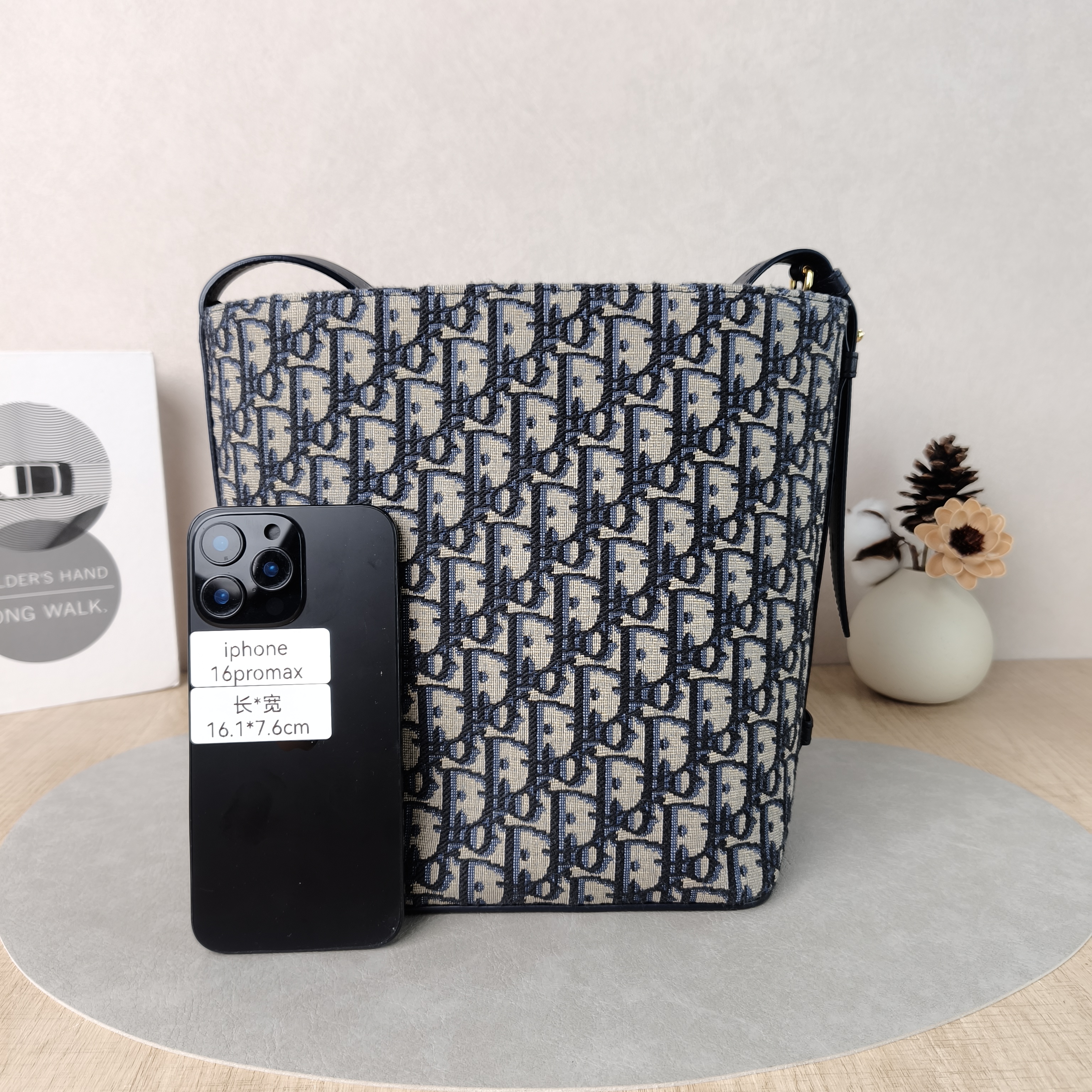 DIOR Shoulder Bag star Bucket Bucket Bag Blue Canvas Small24 × 15 × 24 cm — cover view 2 of 6