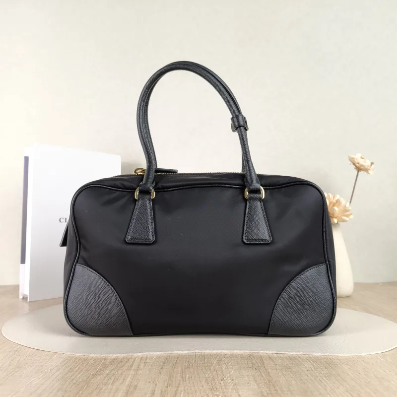 PRADA Top Handle Bag Black Nylon One Size 31 × 9 × 18 cm — cover view 2 of 5
