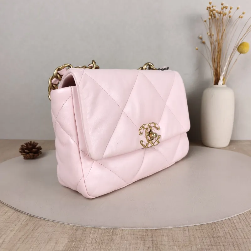 Chanel Crossbody Bag 19Bag Pink SL ambskin Small 26 × 9 × 16 cm — cover view 6 of 6