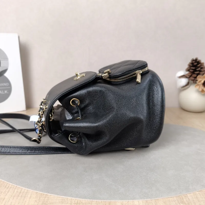 Chanel Backpackaffinity Backpack Black Calfskin Small20 × 14 × 22 cm — detail view 6 of 14