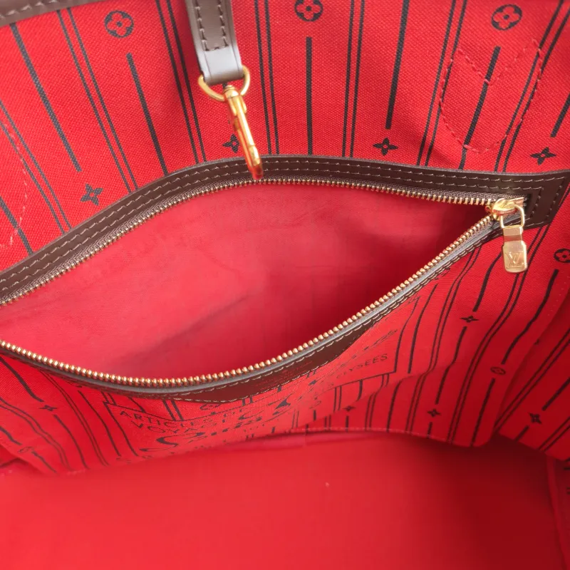 Louis Vuitton Shoulder Bag Neverfull Damier Ebene PVC Large 39 × 19 × 32 cm — detail view 4 of 10