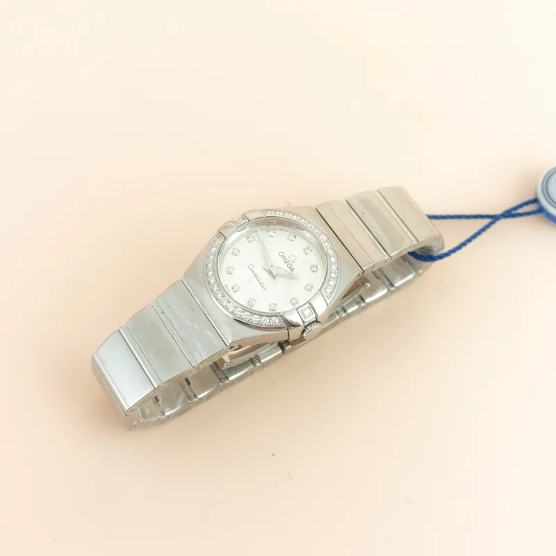 OMEGA Watch Watch Silver Diamond One Size 27mm Watch — cover view 7 of 9
