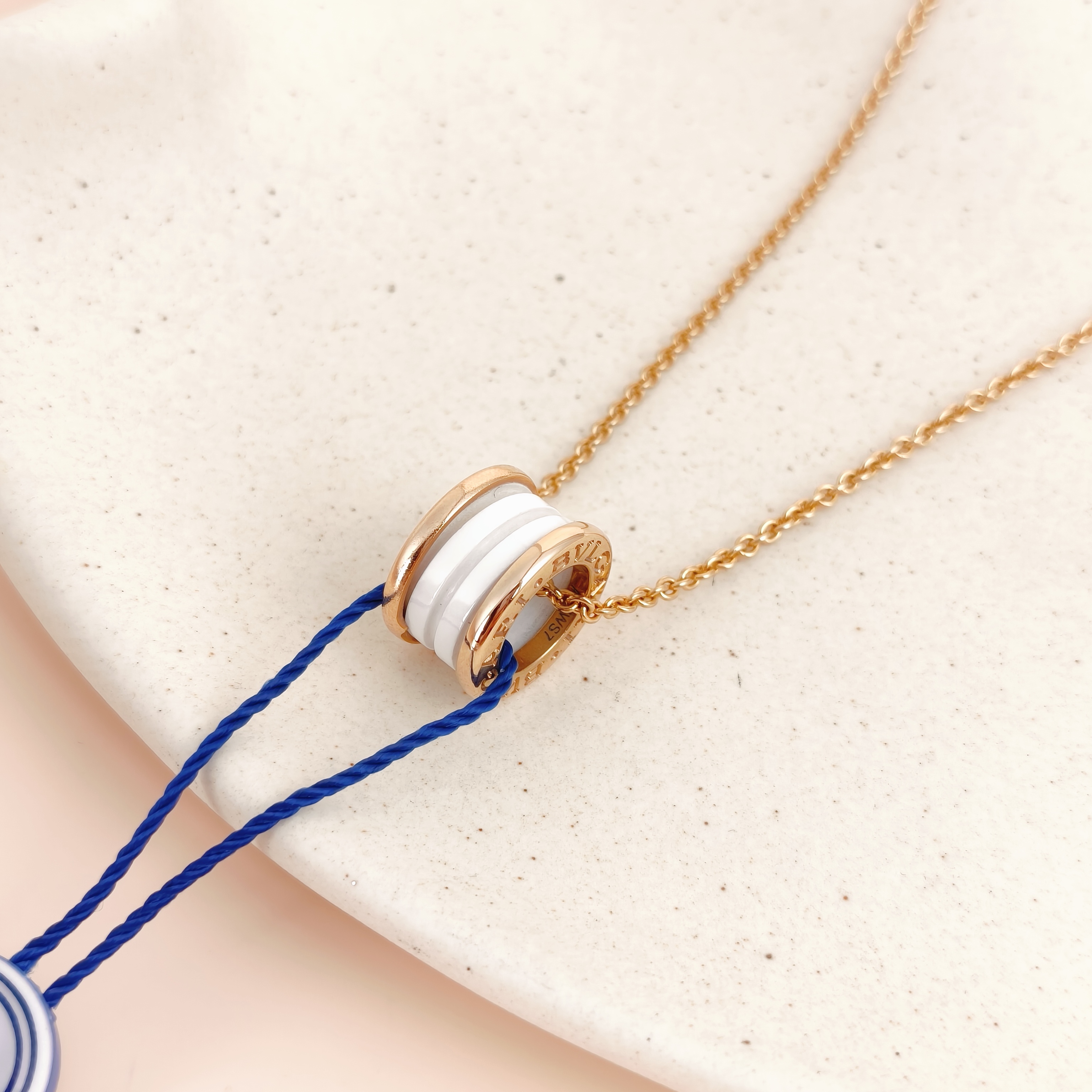 Bvlgari Necklace B.ZERO1Collection White Rose Gold 18KR ose Gold One Size46cm — cover view 3 of 8