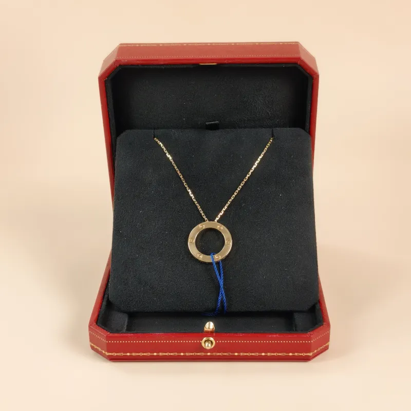 CARTIER Necklace LOVE Collection Pendant Yellow Gold 18KY ellow Gold Large42cm — cover view 6 of 11