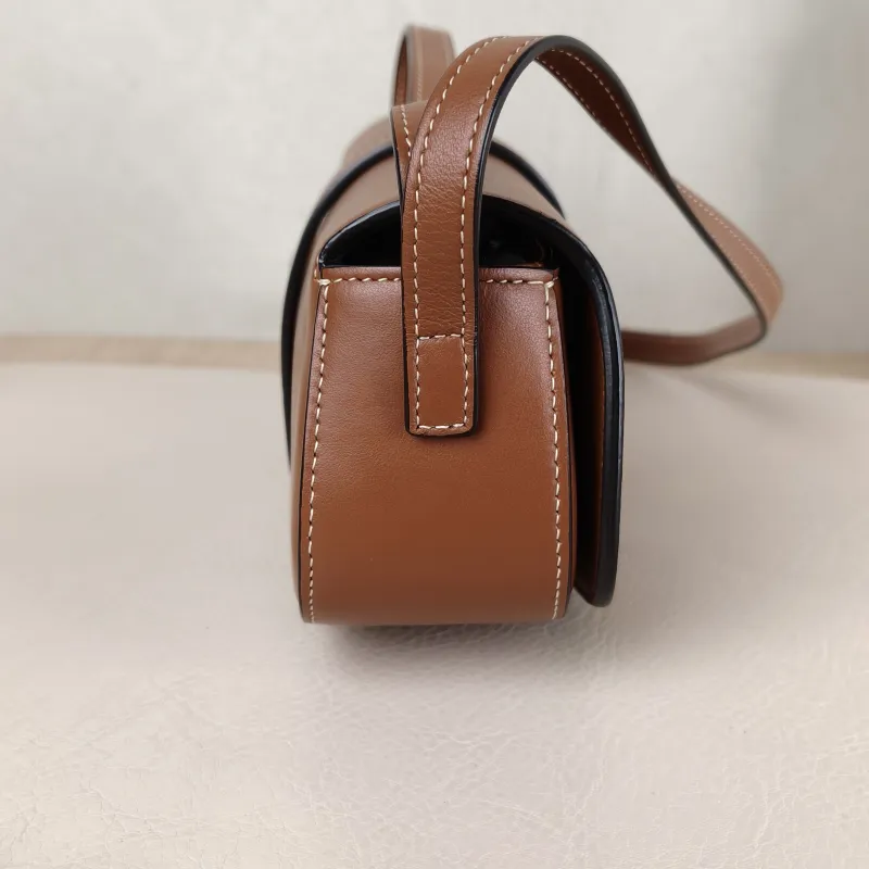 CELINE Crossbody Bag TABOU Brown Calfskin Mini 18 × 5 × 8 cm — detail view 3 of 11