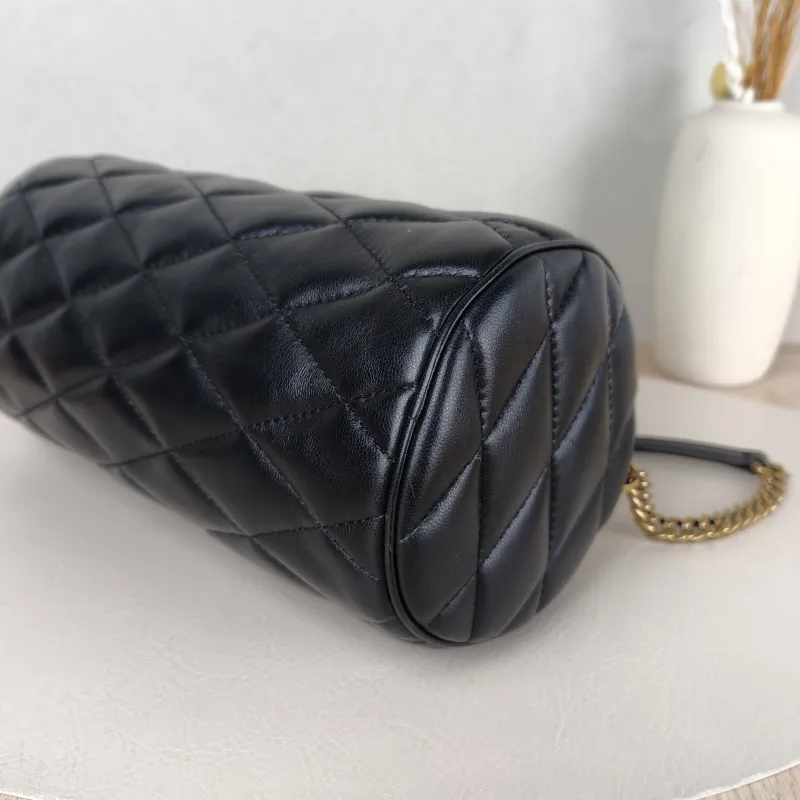 SAINT LAURENT Shoulder Bag Sade Black Lambskin Small24 × 12 × 12 cm — detail view 11 of 11