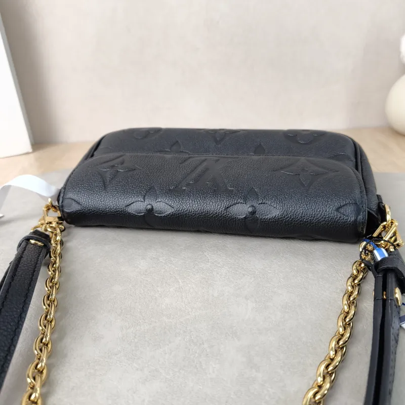 Louis Vuitton Crossbody Bag IVY Black Empreinte Embossed Calfskin Small 23.5 × 4.3 × 12 cm — detail view 3 of 13