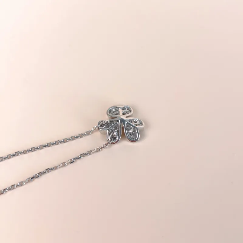 Van Cleef & Arpels Necklace Frivole Collection Pavé Diamond Necklace White Gold 18KW hite Gold Diamondmini40cm — cover view 4 of 9