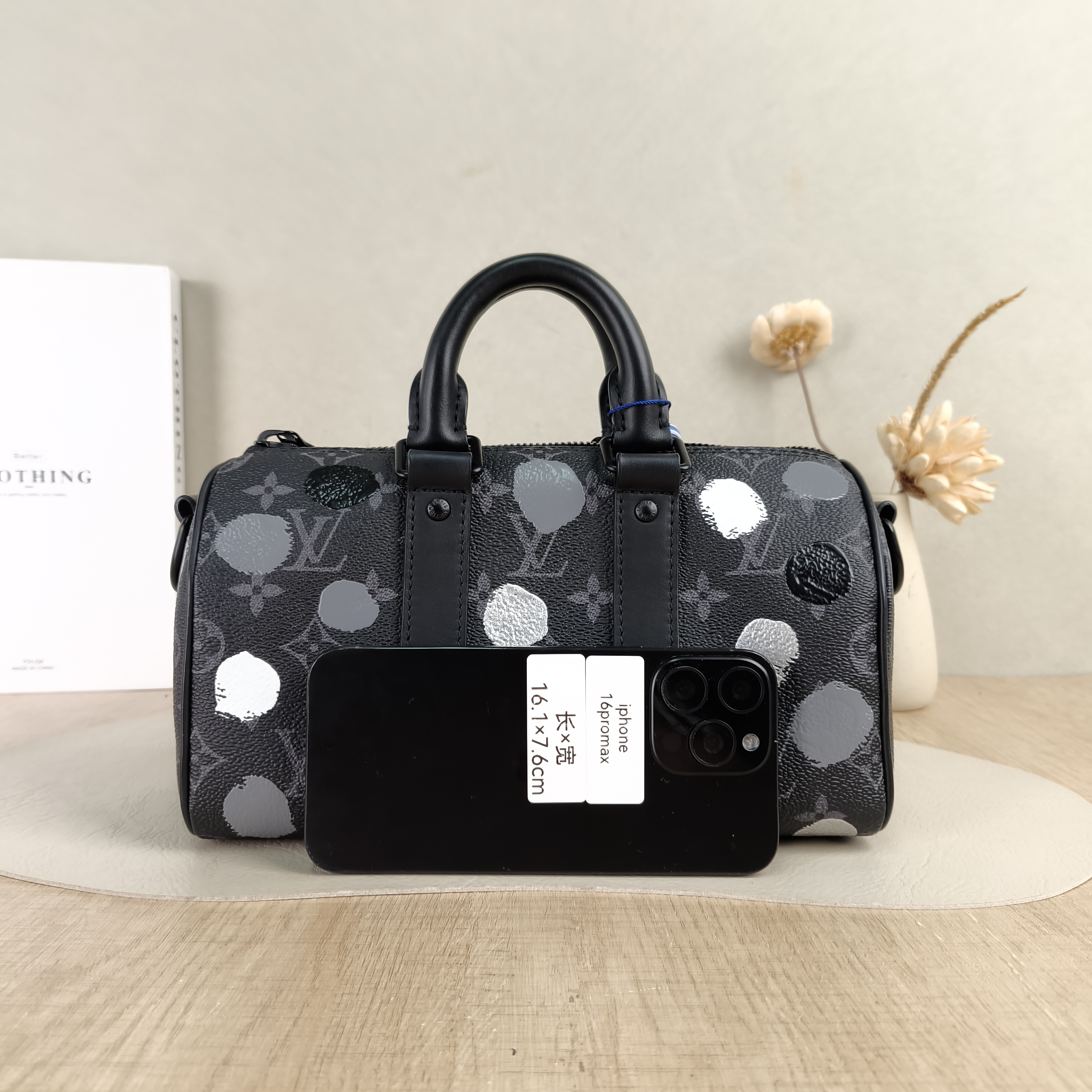 Louis Vuitton Crossbody Bag Keepall 25 - PVC Medium25 × 11 × 15 cm Leather Tag — cover view 5 of 6