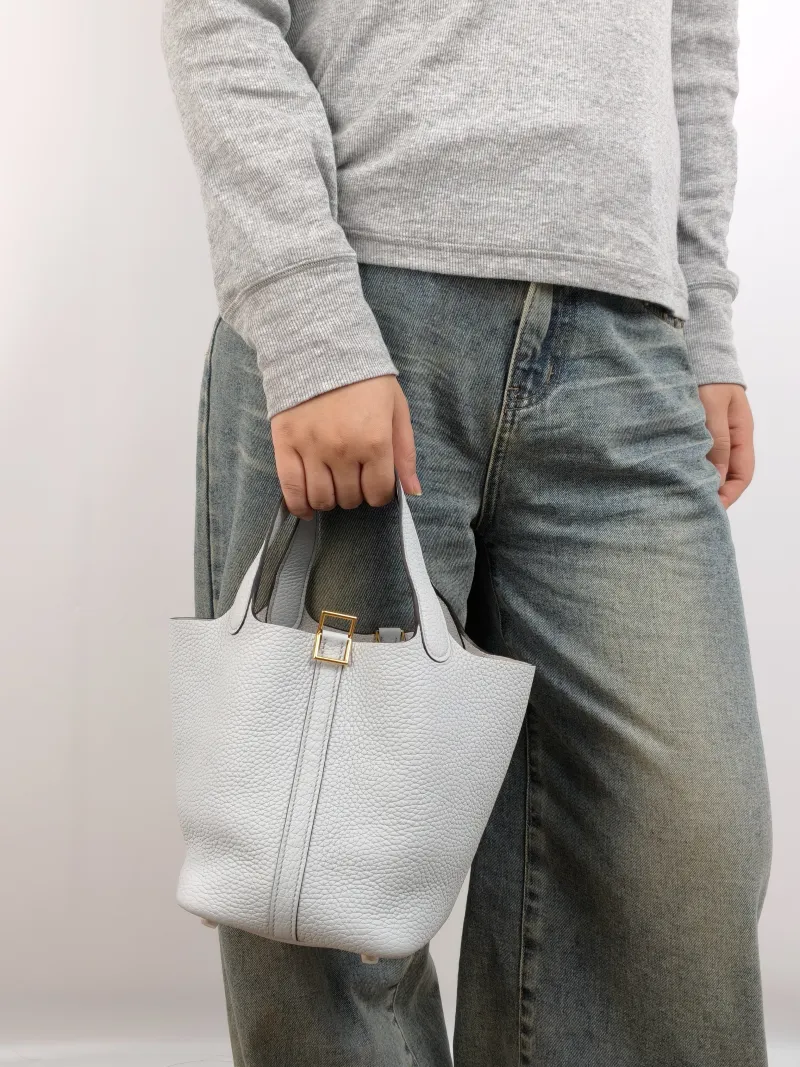 Hermès Top Handle Bag Picotin Lock 18 18 TC Calfskin Small 18 × 13 × 18 cm B — on-model view 1 of 2