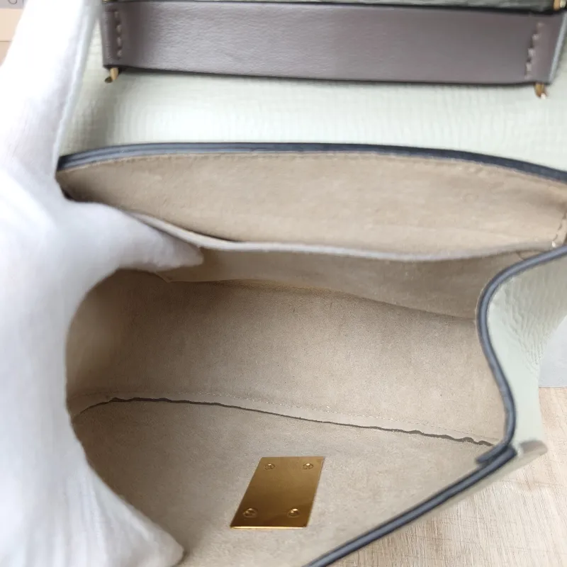 Chloé Crossbody Bag drew Green Calfskin One Size 19.5 × 6.5 × 16 cm — detail view 5 of 11