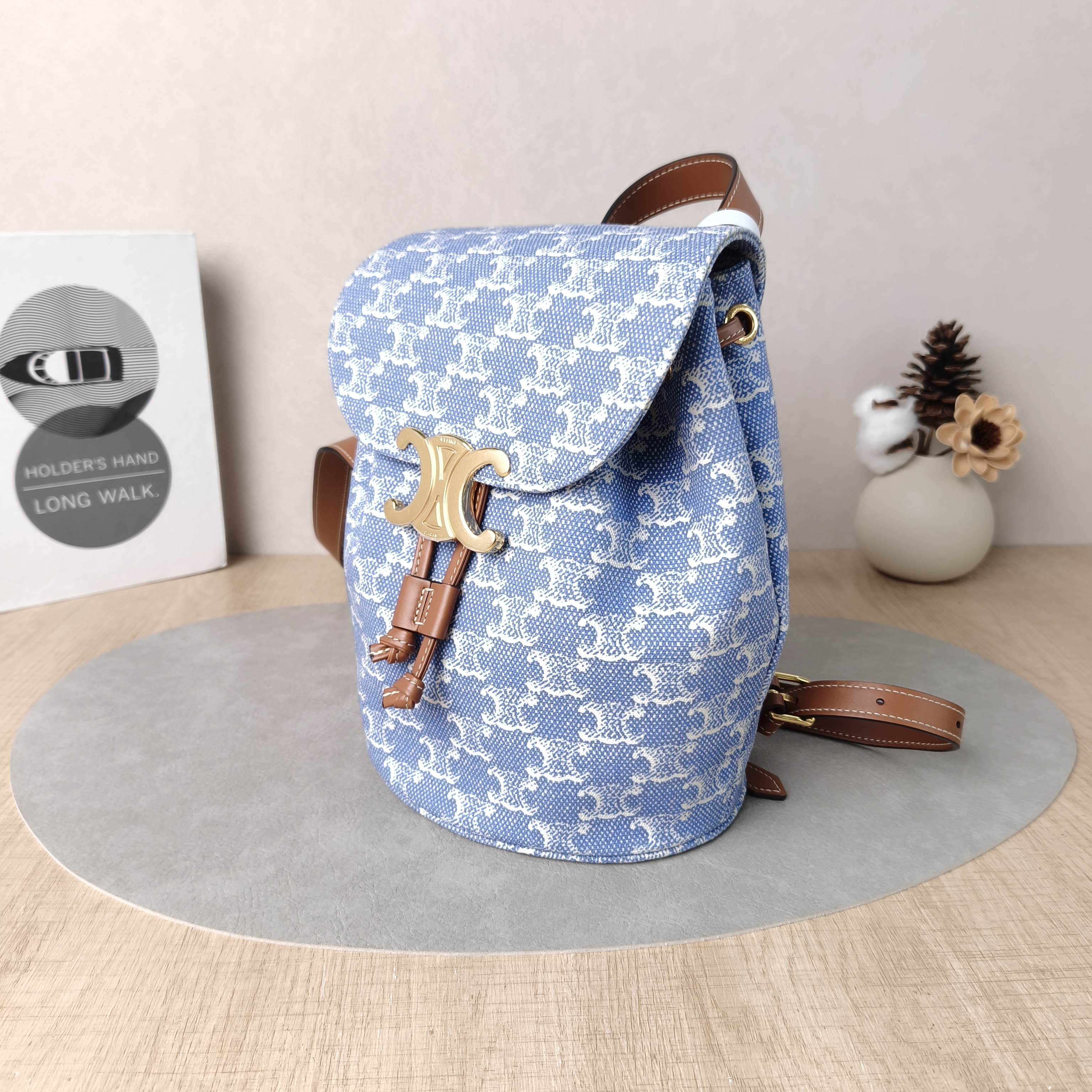 CELINE Backpack BONNIE Backpack Blue One Size18 × 13 × 25 cm — cover view 5 of 6