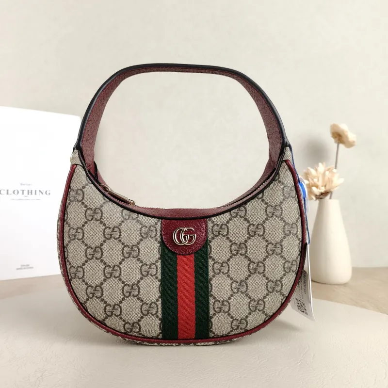 GUCCI Crossbody Bag Ophidia GG Monogram PVC Small 20 × 5 × 11 cm