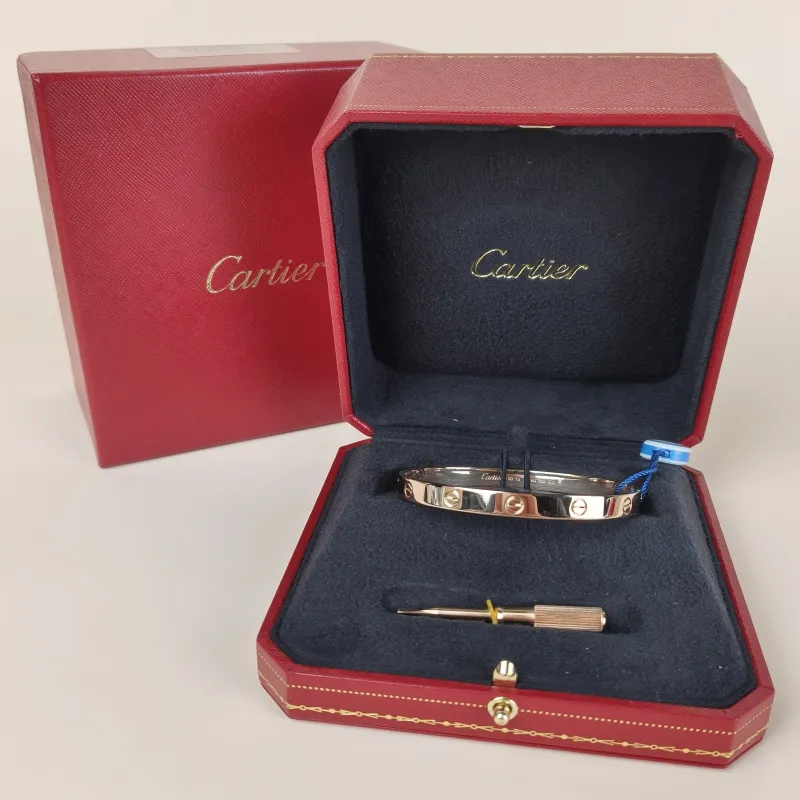 CARTIER Bangle Love Collection Bangle Rose Gold 18KR ose Gold Edition 19 — cover view 6 of 9