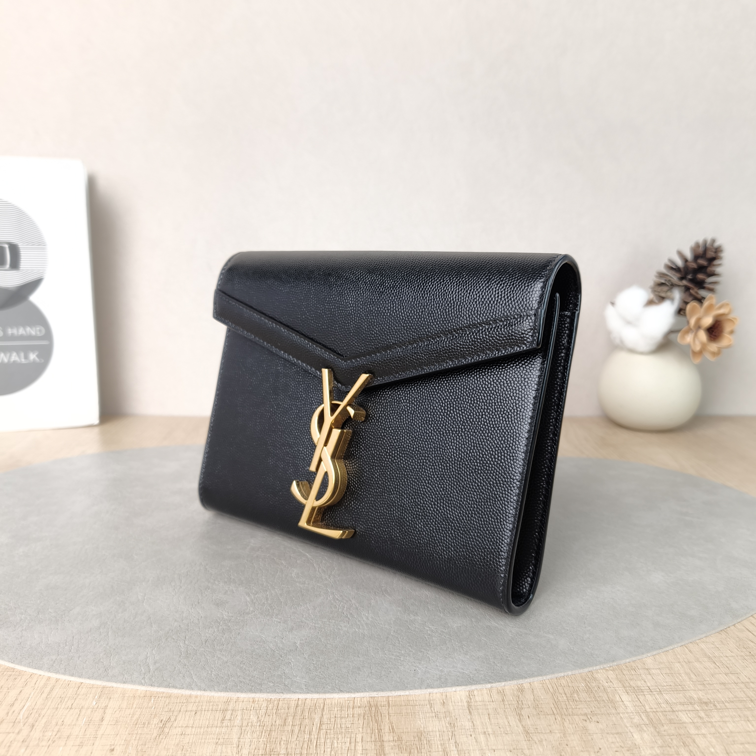 SAINT LAURENT Crossbody Bag Cassandra Black Calfskinmini19 × 3.5 × 15 cm — cover view 6 of 6