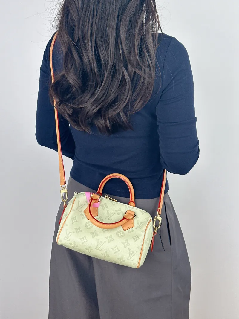 Louis Vuitton Shoulder Bag Speedy20 PVC Small 20.5 × 12 × 13.5 cm — on-model view 1 of 2