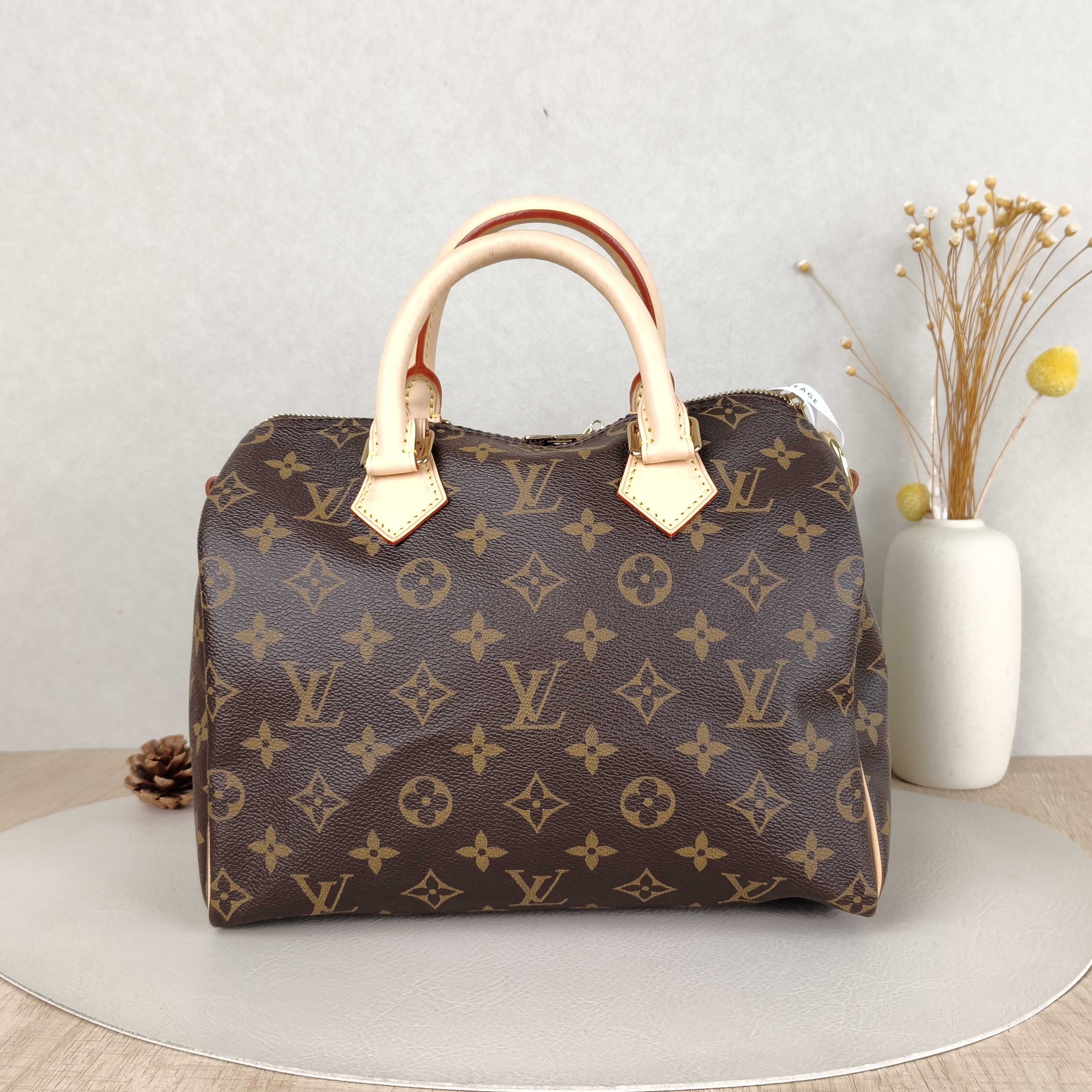 Louis Vuitton Crossbody Bag Speedy25Shoulder Strap Edition-Monogram PVC Medium25 × 15 × 19 cm
