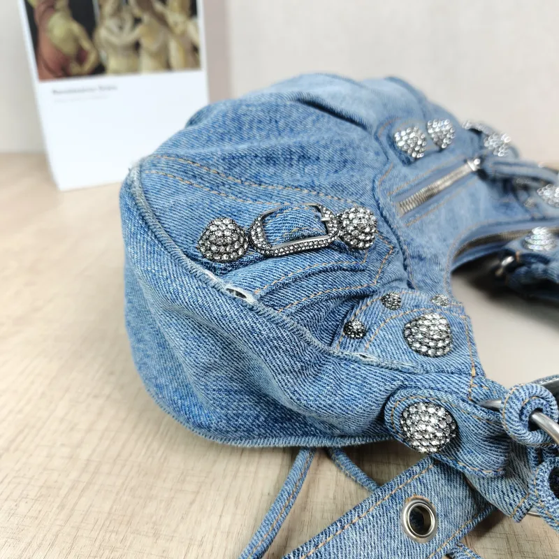 BALENCIAGA Crossbody Bag LE CAGOLE Blue Small33 × 8.5 × 16 cm — detail view 2 of 13