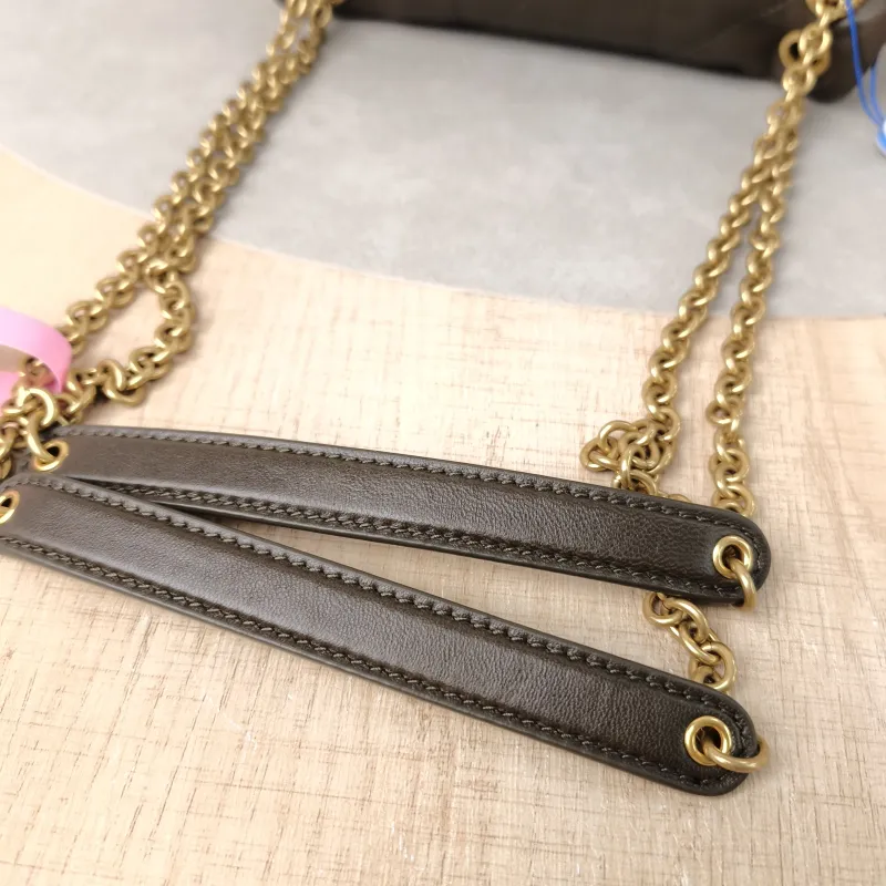 SAINT LAURENT Crossbody Bag Jamie 4.3 Chain Bag Green Lambskin Mini 20 × 7 × 12 cm — detail view 9 of 11