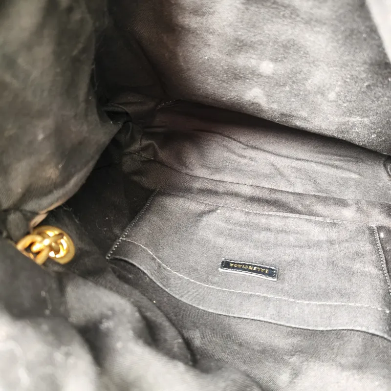 BALENCIAGA Shoulder Bag MONACO Chain Bag Black Calfskin Small28 × 10 × 18 cm — detail view 3 of 13
