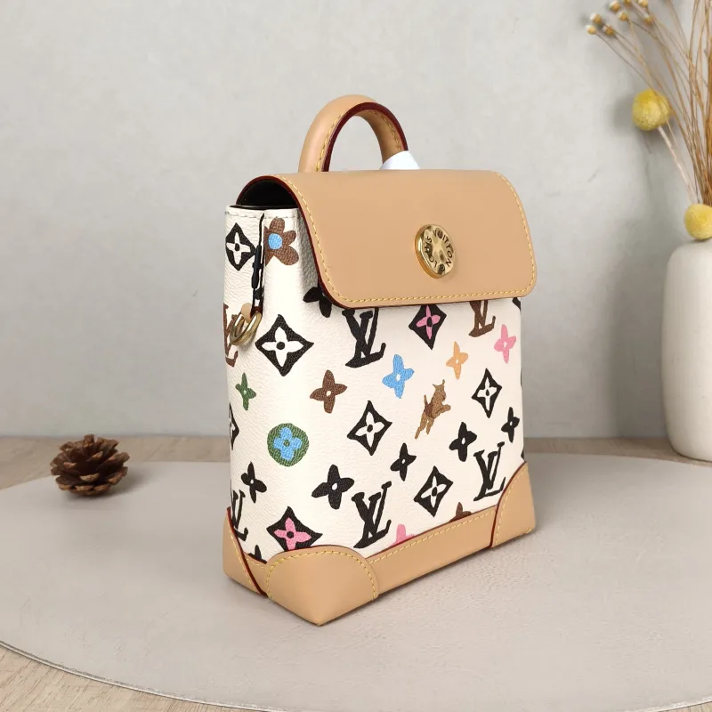 Louis Vuitton Crossbody Bag Nano Steamer Shoulder Bag Tyler Yellow PVC nano 15 × 7 × 18 cm — cover view 3 of 5