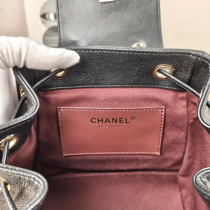Chanel Backpackaffinity Backpack Black Calfskin Small20 × 14 × 22 cm — detail view 5 of 14