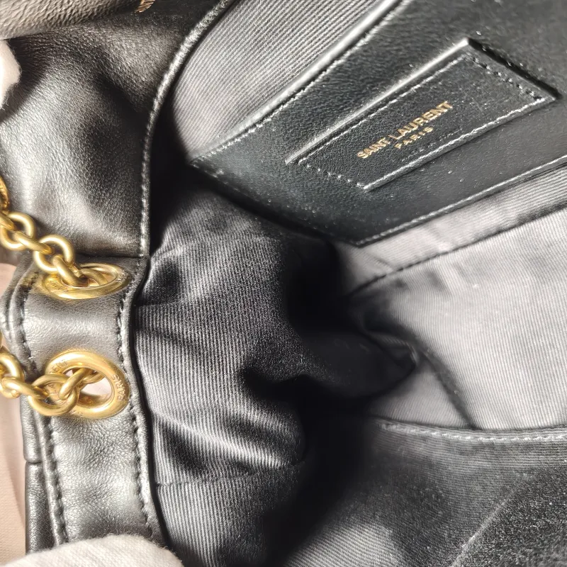 SAINT LAURENT Crossbody Bag Jamie 4.3 Chain Bag Black SL ambskin Mini 20 × 7 × 12 cm — detail view 10 of 14