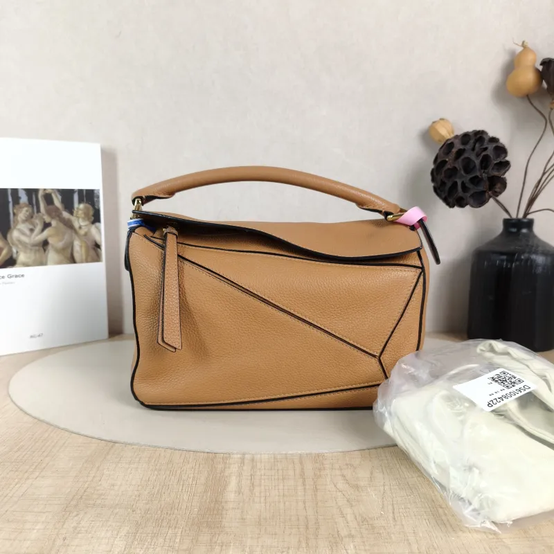 LOEWE Crossbody Bag Puzzle Caramel CC alfskin Small 24 × 10.5 × 16.5 cm — cover view 3 of 6