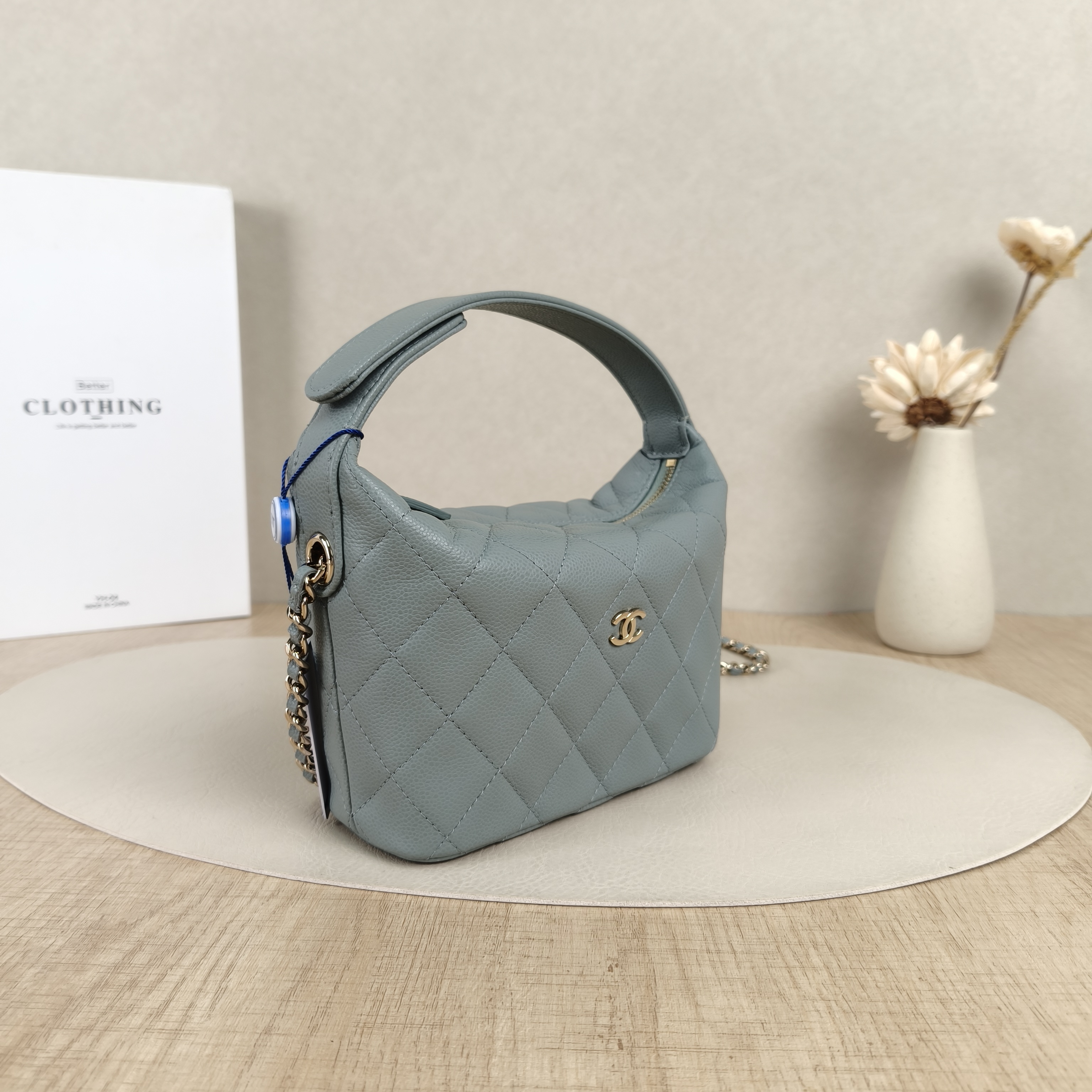 Chanel Crossbody Bag25a Green Grained Calfskin One Size16 × 6 × 10 cm — cover view 5 of 8