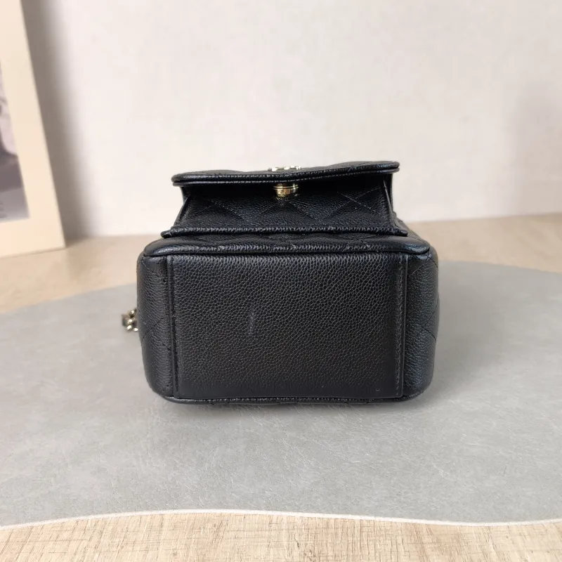 Chanel Crossbody Bag Mini Backpack Crossbody Bag Black Grained Calfskin 13 × 9 × 18 cm — cover view 2 of 5