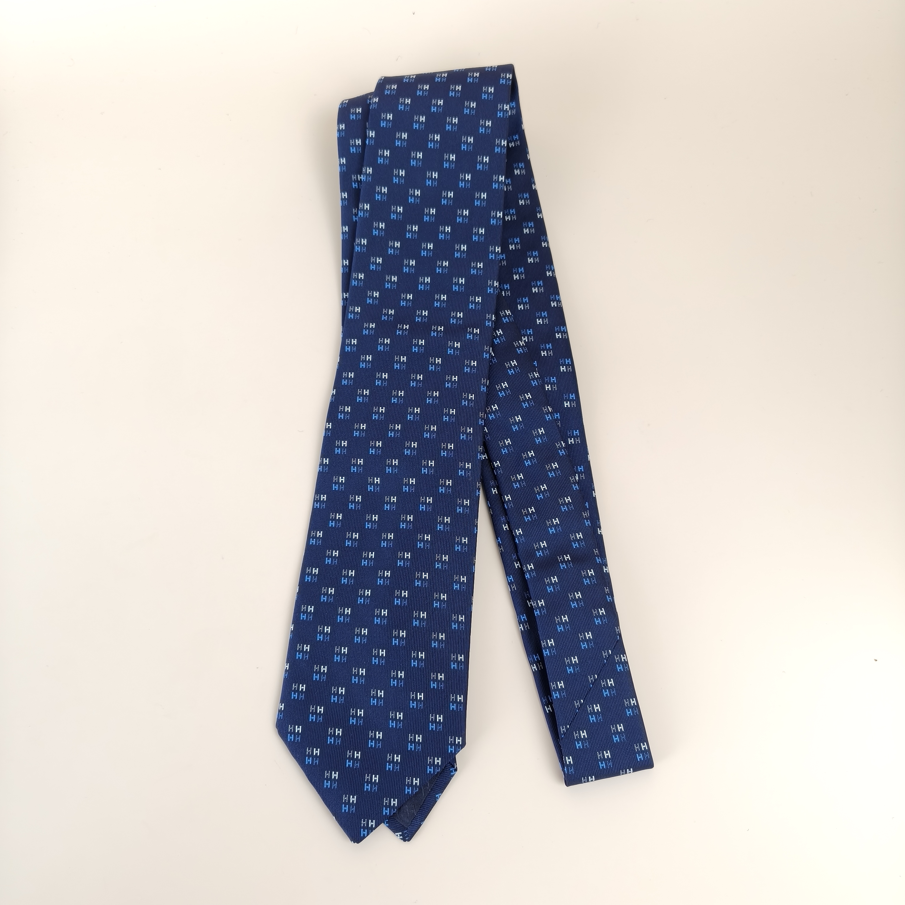 Hermès Blue Silk One Size146*8
