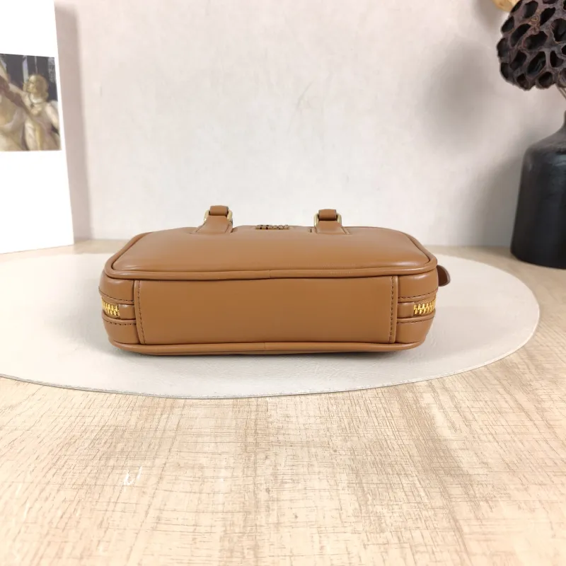 Miumiu Top Handle Bag Arcadie Collection Bowling Bag CC alfskinmini19 × 5 × 10 cm — cover view 4 of 6
