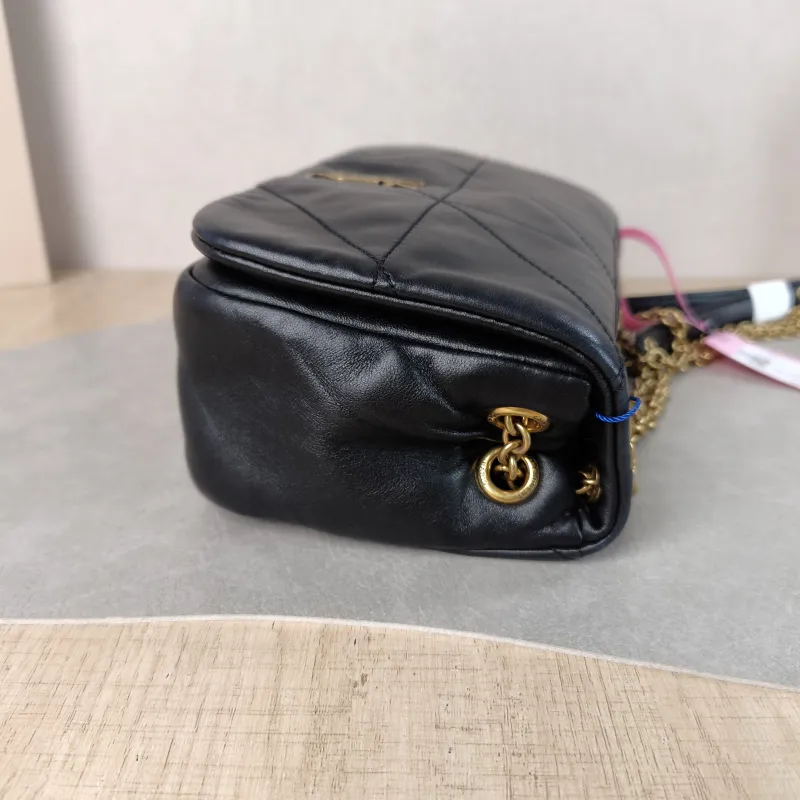 SAINT LAURENT Crossbody Bag Jamie 4.3 Chain Bag Black SL ambskin Mini 20 × 7 × 12 cm — detail view 14 of 14