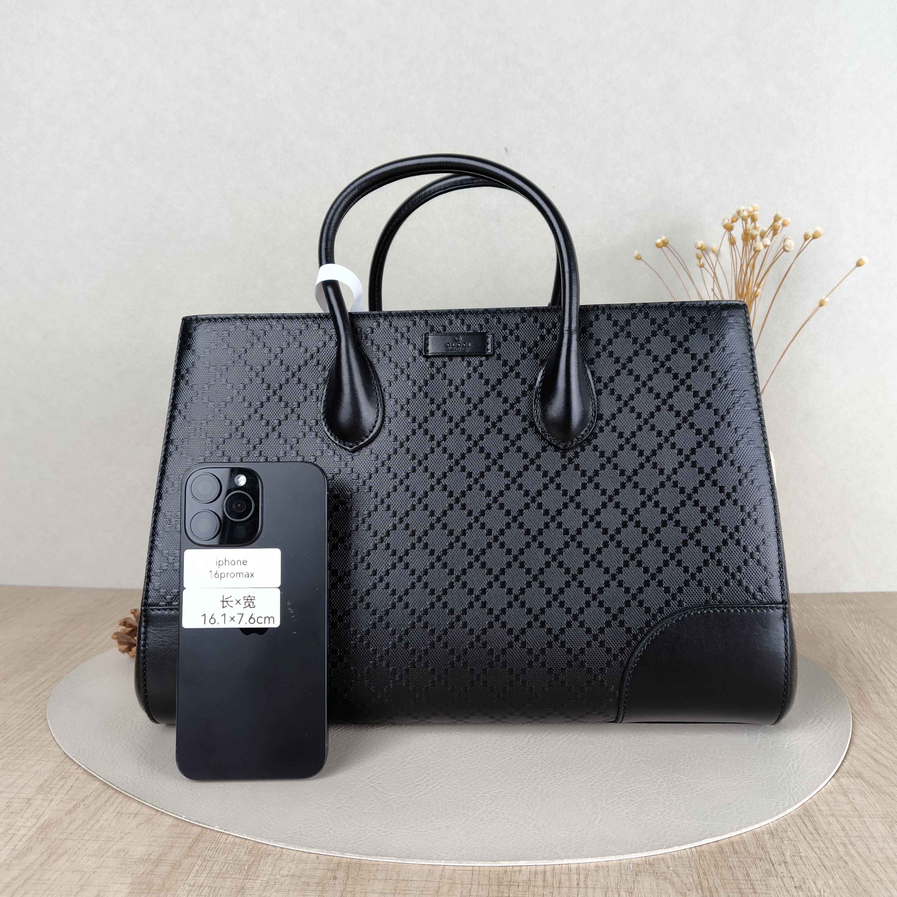 GUCCI Tote Bag Black PVC One Size35 × 18 × 24 cm — cover view 5 of 5