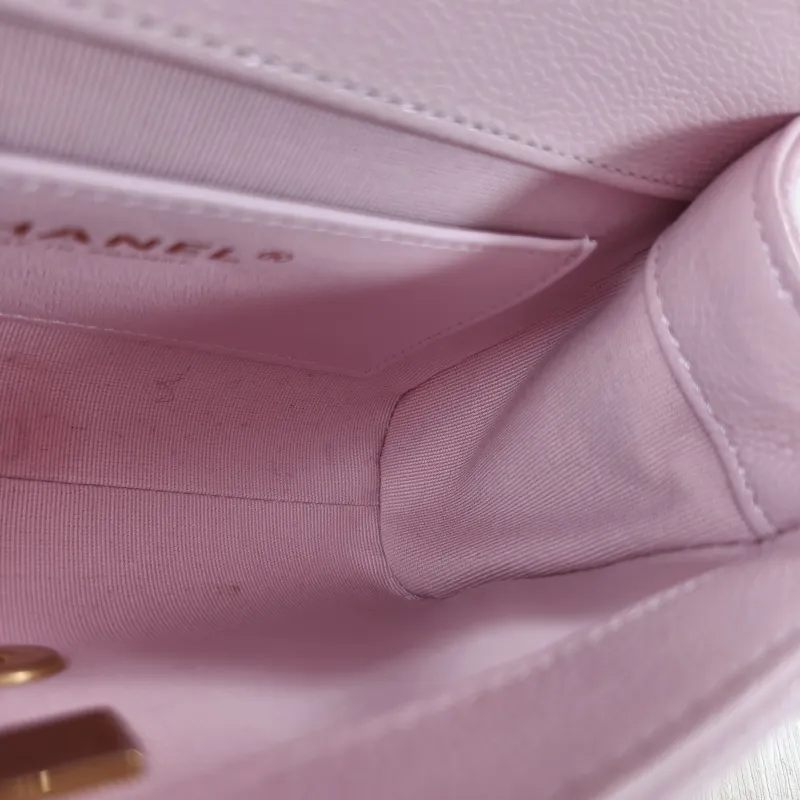 Chanel Crossbody Bag Edition mini Pink Grained Calfskin mini20 × 6 × 12 cm — detail view 7 of 14