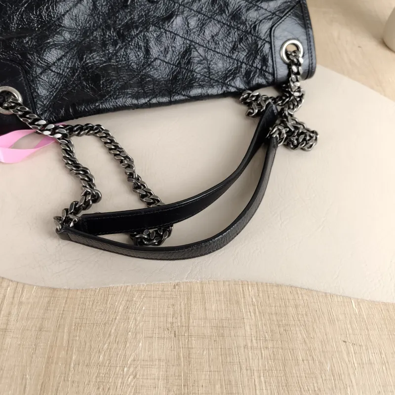 SAINT LAURENT Crossbody Bag Niki Black Calfskin Large 32 × 9 × 23 cm — detail view 13 of 13