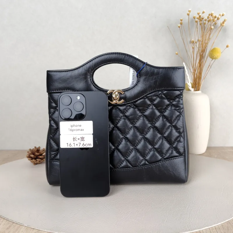 Chanel Crossbody Bag31Bag Black Waxed Leathermini23 × 5.5 × 22 cm — cover view 2 of 6