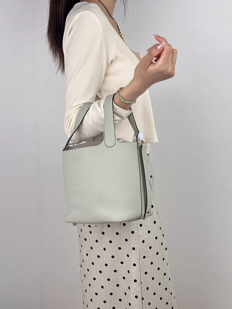 Hermès Top Handle Bag Picotin Lock 18 18 TC Calfskin Small 18 × 13 × 18 cm B — on-model view 2 of 2