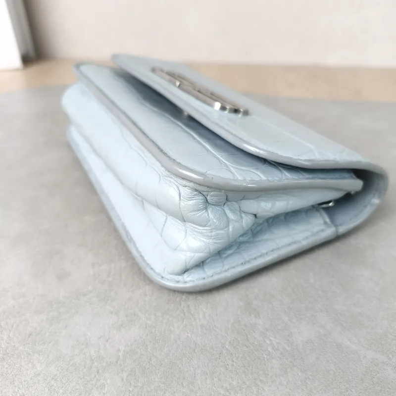 BALENCIAGA Crossbody Bag GOSSIP xs Chain Bag Blue Calfskin XS19 × 7 × 10 cm — detail view 2 of 11
