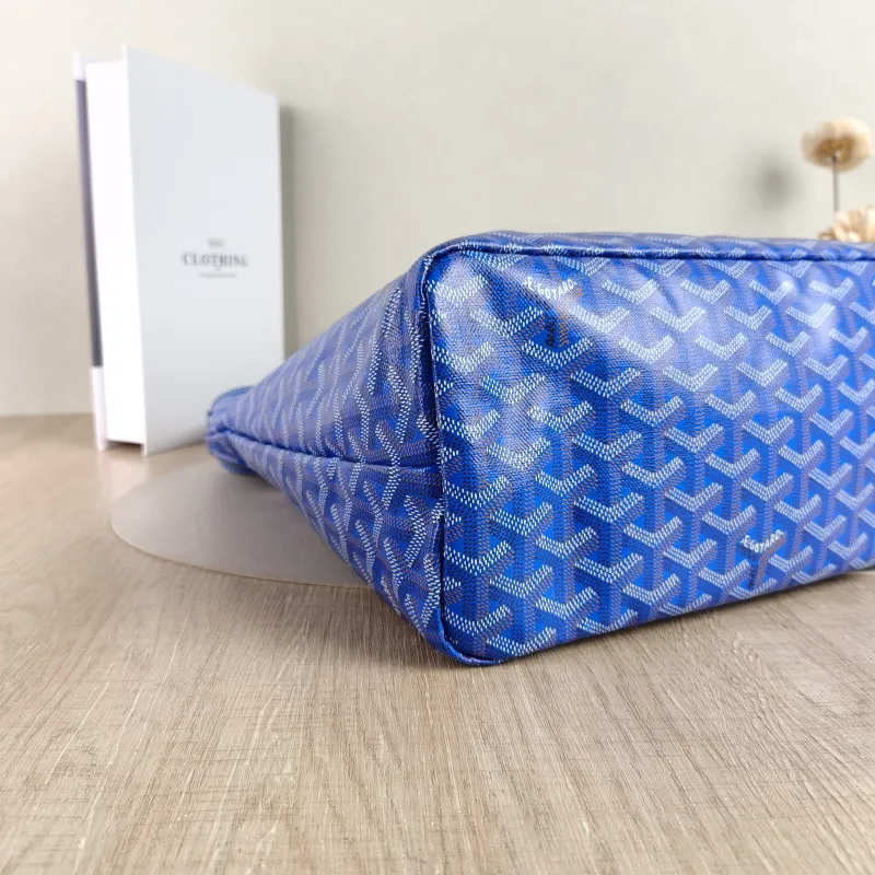 GOYARD Shoulder Bag Boheme Hobo​ Blue PVC Small 43 × 14 × 27 cm — detail view 6 of 11