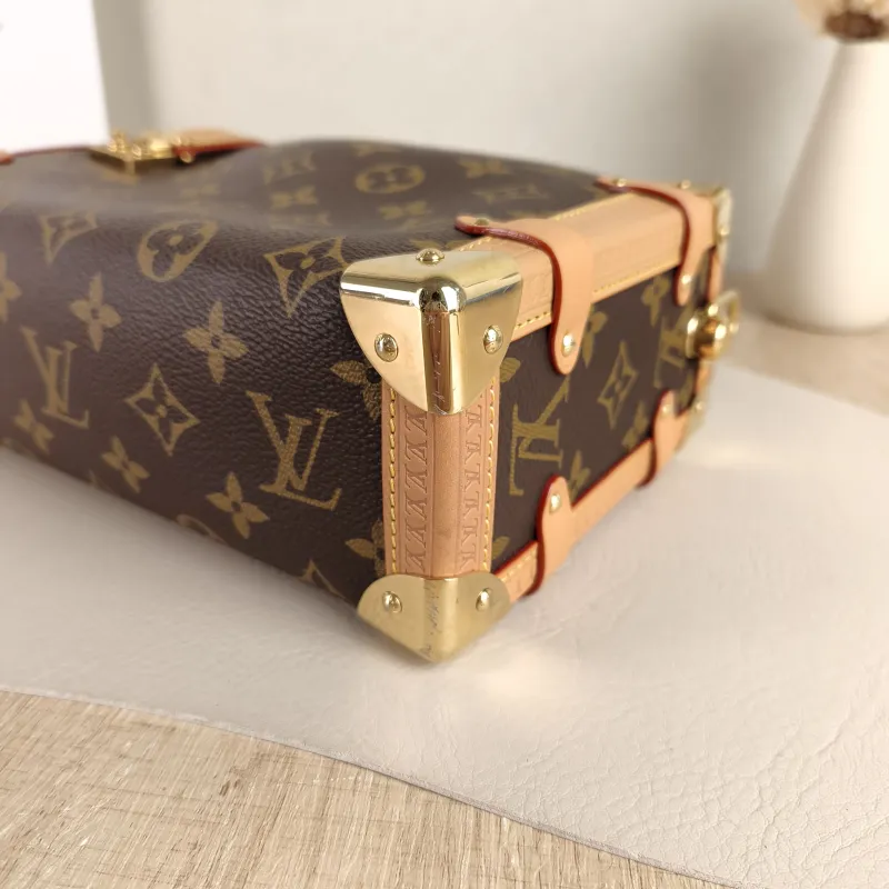 Louis Vuitton Crossbody Bag Side Trunk Box Monogram PVC Medium 23.5 × 8.5 × 16 cm — detail view 8 of 10