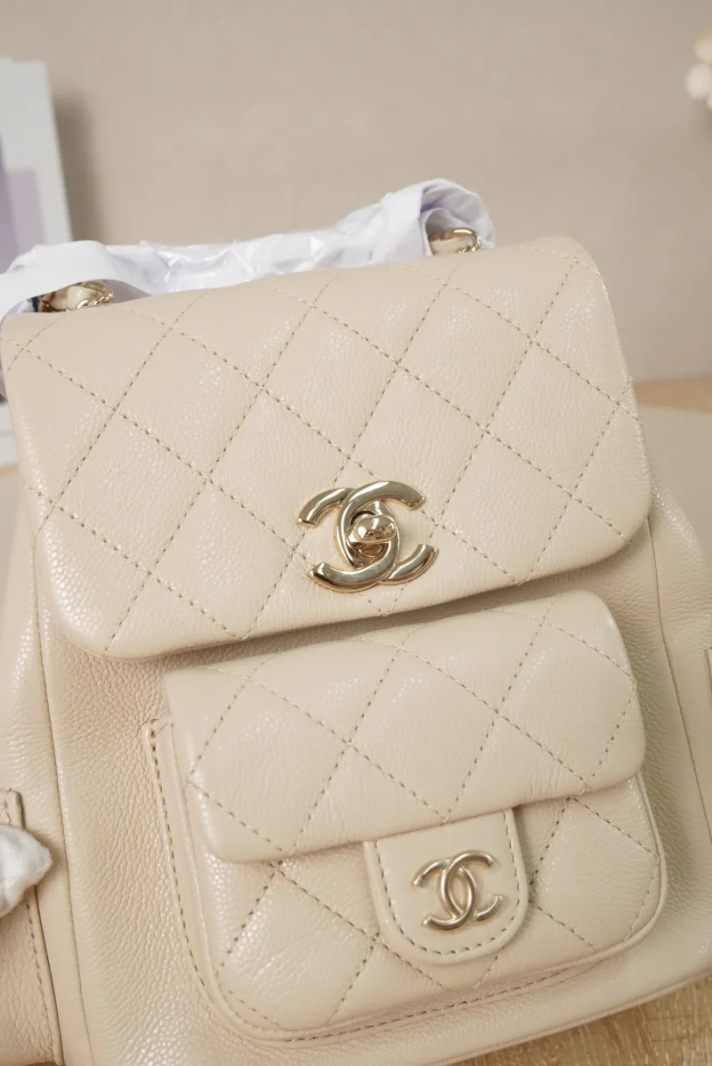 Chanel duma Small Grained Calfskin Microchip Edition · 18 × 10 × 18 cm — detail view 11 of 17